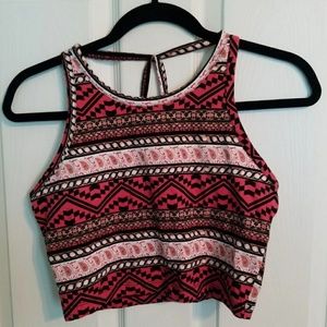Tribal crop top